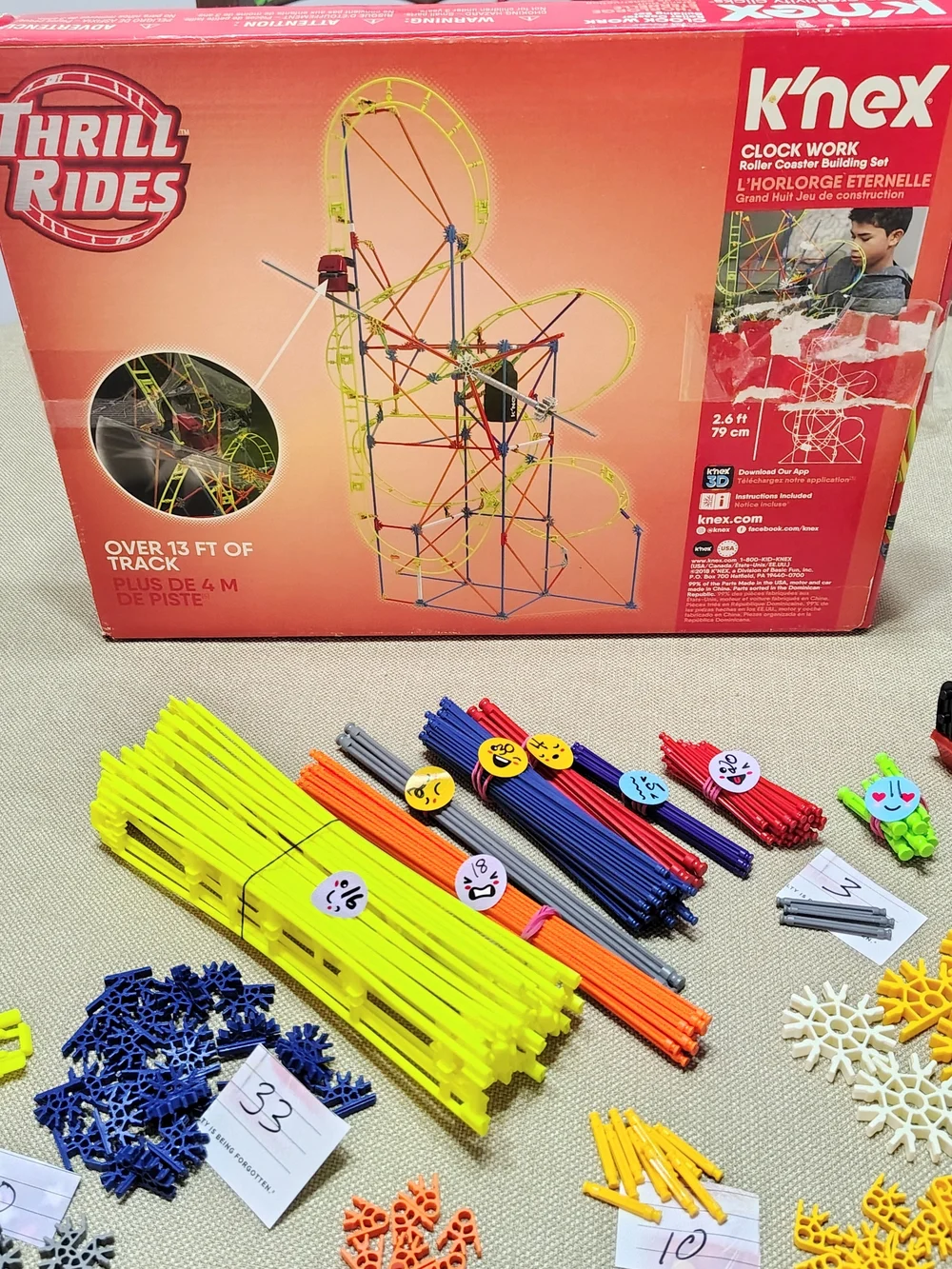 K'NEX Thrill Rides Motorized Roller Coaster Building Set 303 Pieces & 1 Motor